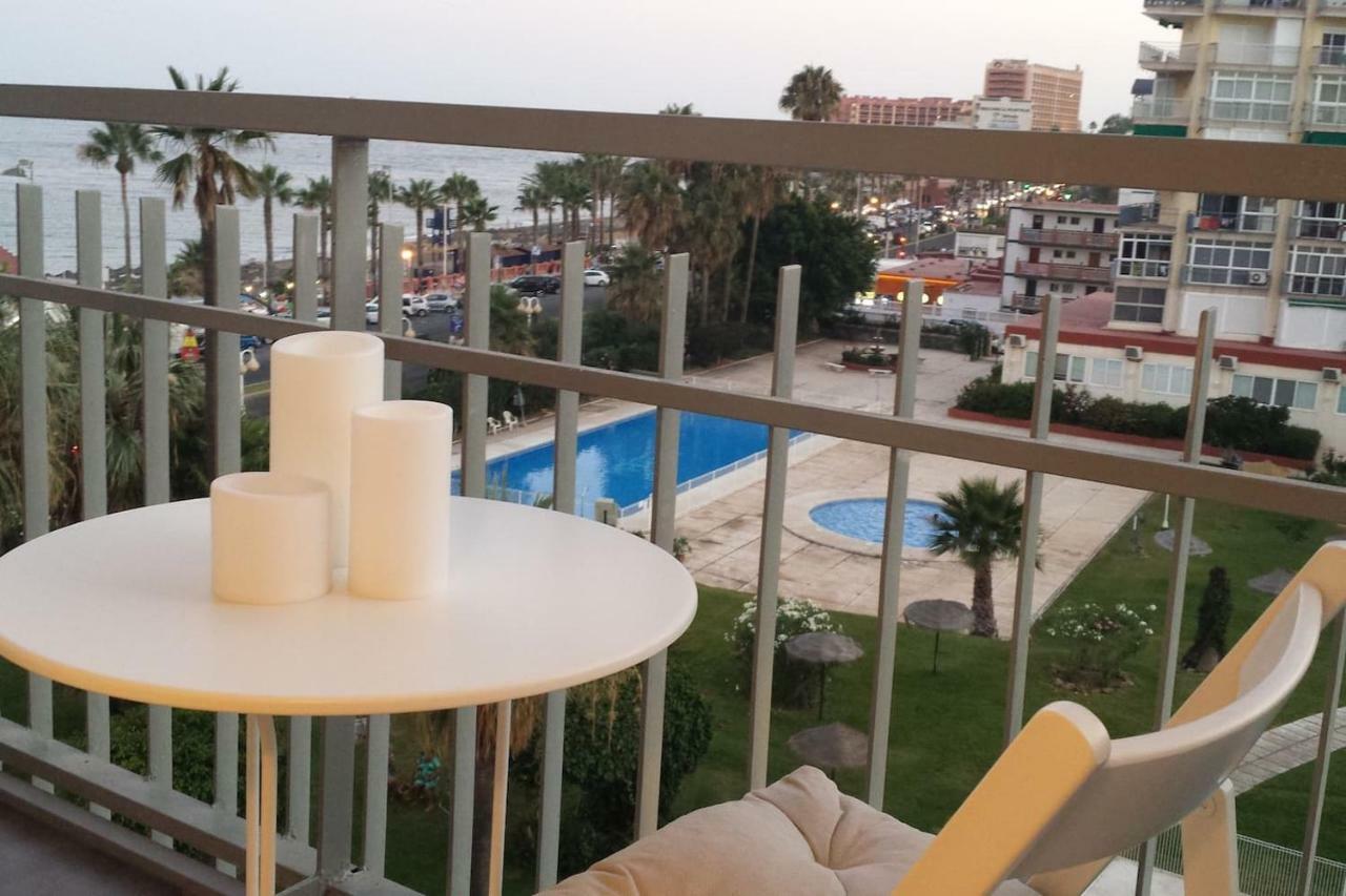 M1 403 Frontal Al Mar Vistas Terraza Y Wifi Daire Benalmádena Dış mekan fotoğraf